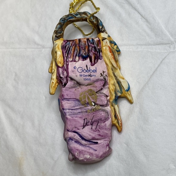 Vintage Christmas Goebel DeGrazia Village Ornament "Pink Papoose" - Picture 2 of 5